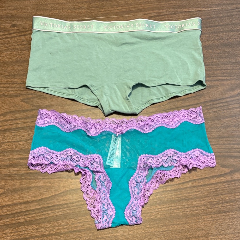 NEW Victoria’s Secret Large Underwear Panties Lot of 2 NWT